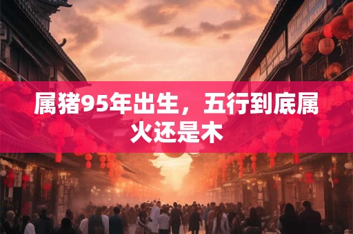 属猪95年出生，五行到底属火还是木