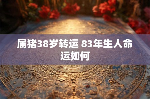 属猪38岁转运 83年生人命运如何