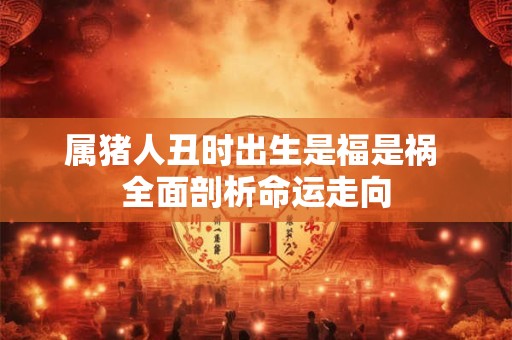 属猪人丑时出生是福是祸 全面剖析命运走向