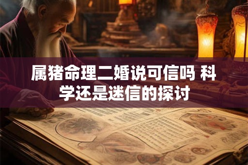 属猪命理二婚说可信吗 科学还是迷信的探讨