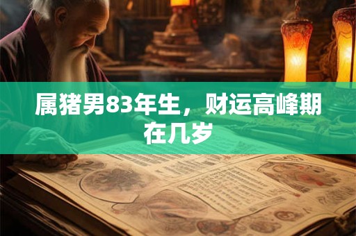 属猪男必二婚 83年出生者命理如何解析