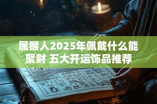 属猴人2025年佩戴什么能聚财 五大开运饰品推荐