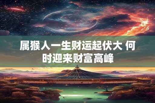 属猴人一生财运起伏大 何时迎来财富高峰