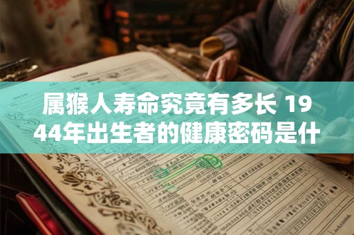 属猴人寿命究竟有多长 1944年出生者的健康密码是什么