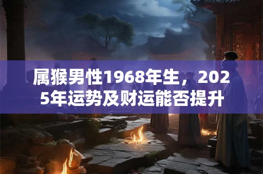 属猴男性1968年生，2025年运势及财运能否提升
