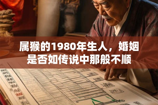 属猴的1980年生人，婚姻是否如传说中那般不顺
