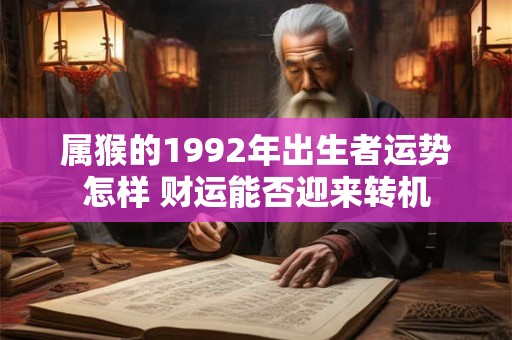 属猴的2025年财运如何 能否迎来财富高峰