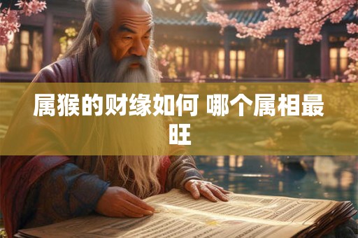 属猴的财缘如何 哪个属相最旺