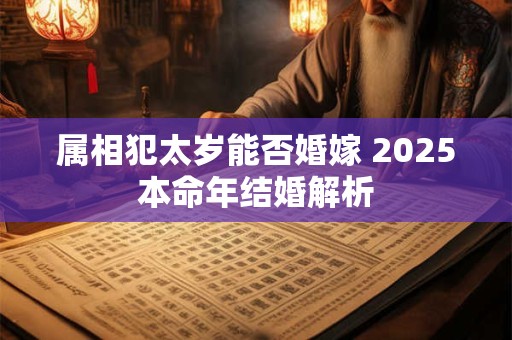属相犯太岁能否婚嫁 2025本命年结婚解析
