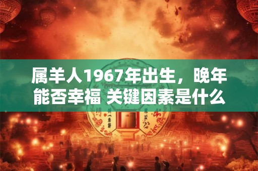 属羊人1967年出生，晚年能否幸福 关键因素是什么
