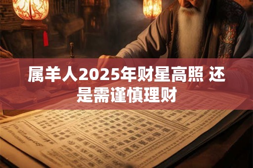属羊人2025年财星高照 还是需谨慎理财