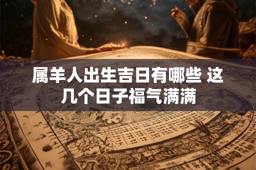 属羊人出生吉日有哪些 这几个日子福气满满