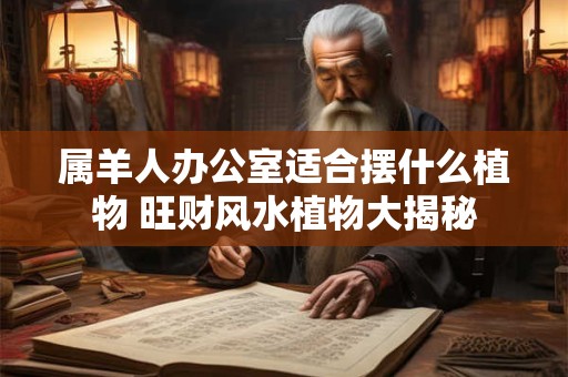属羊人办公室适合摆什么植物 旺财风水植物大揭秘