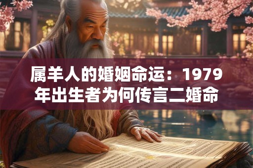 属羊人的婚姻命运：1979年出生者为何传言二婚命