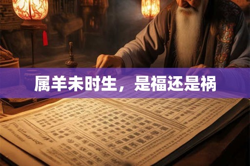 属羊未时生，是福还是祸