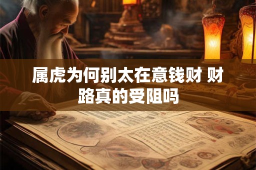 属虎为何别太在意钱财 财路真的受阻吗