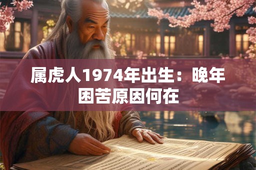 属虎人1974年出生：晚年困苦原因何在