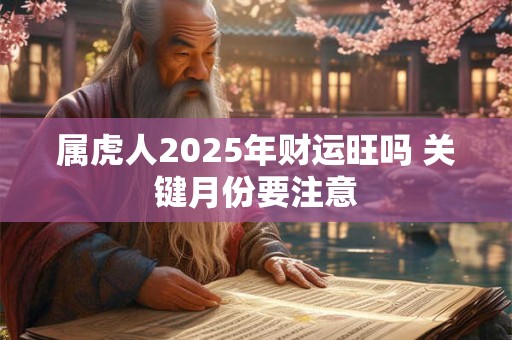 属虎人2025年财运旺吗 关键月份要注意