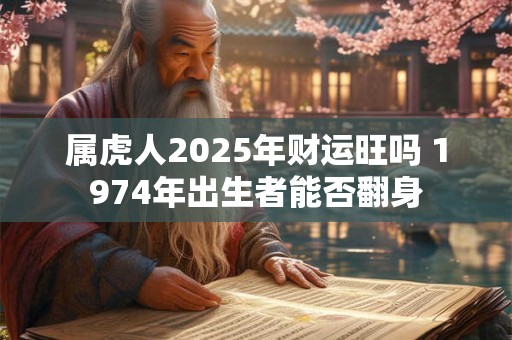 属虎人2025年财运旺吗 1974年出生者能否翻身