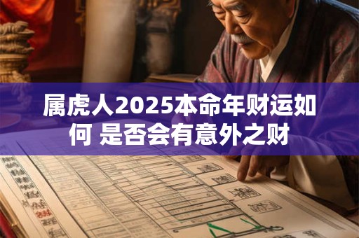 属虎人2025本命年财运如何 是否会有意外之财