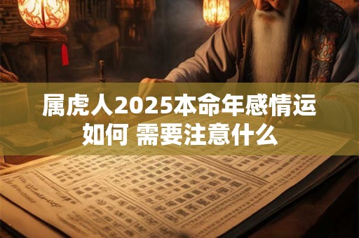 属虎人2025本命年感情运如何 需要注意什么