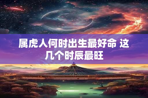 属虎人何时出生最好命 这几个时辰最旺