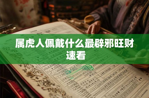 属虎人佩戴什么最辟邪旺财 速看