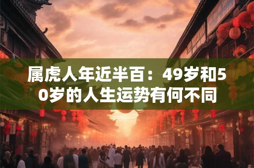 属虎人年近半百：49岁和50岁的人生运势有何不同