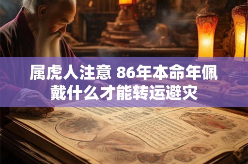 详细阅读:属虎人注意 86年本命年佩戴什么才能转运避灾 属虎人注意 86年本命年佩戴什么才能转运避灾