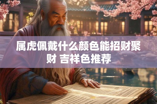 属虎佩戴什么颜色能招财聚财 吉祥色推荐