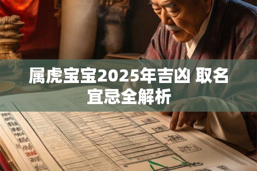 属虎宝宝2026年吉凶 取名宜忌全解析