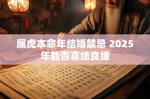 属虎本命年结婚禁忌 2025年能否喜结良缘