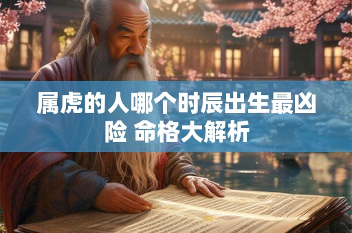属虎的人哪个时辰出生最凶险 命格大解析