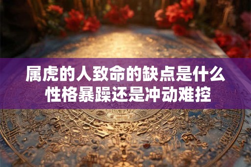 属虎的人致命的缺点是什么 性格暴躁还是冲动难控