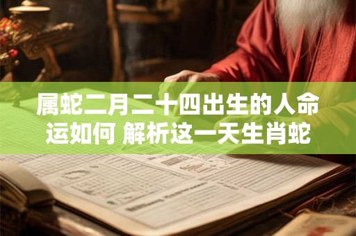 属蛇二月二十四出生的人命运如何 解析这一天生肖蛇的运势