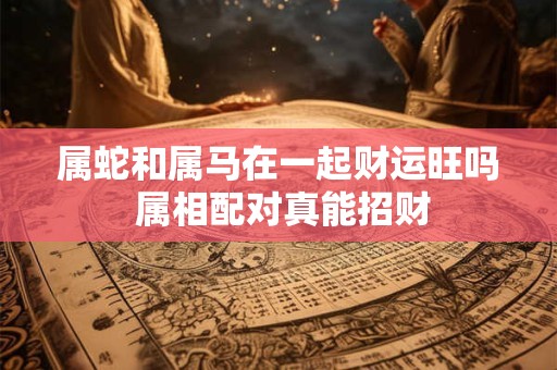 属蛇和属马在一起财运旺吗 属相配对真能招财