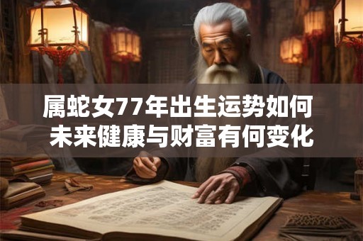 属蛇女77年出生运势如何 未来健康与财富有何变化