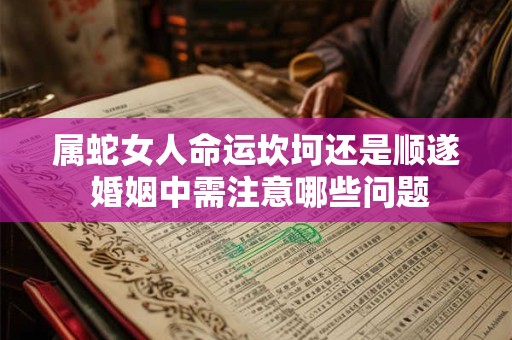 属蛇女人命运坎坷还是顺遂 婚姻中需注意哪些问题