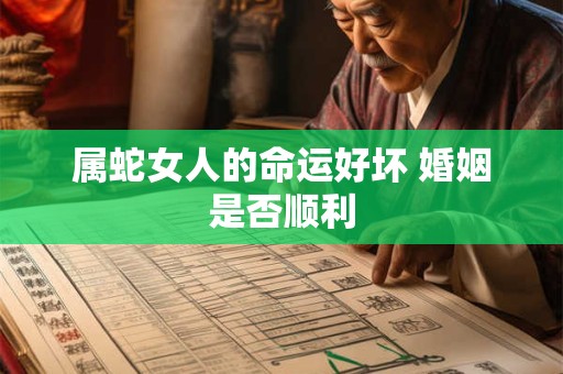 属蛇女人的命运好坏 婚姻是否顺利