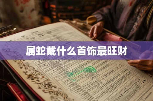 属蛇戴什么首饰最旺财
