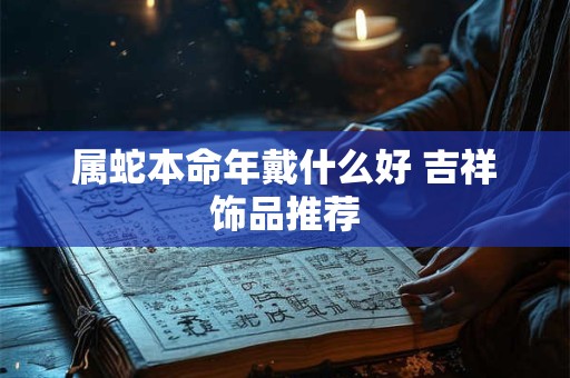 属蛇本命年戴什么好 吉祥饰品推荐