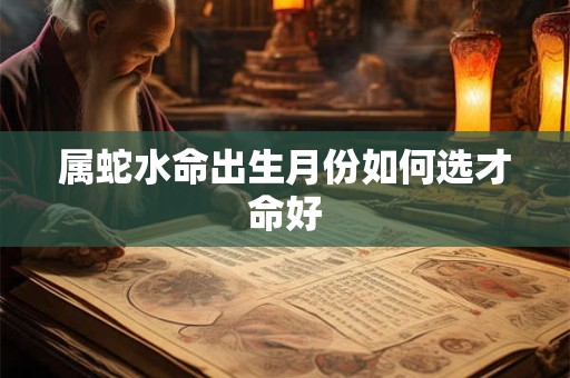 属蛇水命出生月份如何选才命好