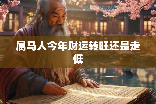 属马人今日财运如何 能否迎来意外之财