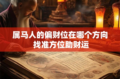 属马人的偏财位在哪个方向 找准方位助财运