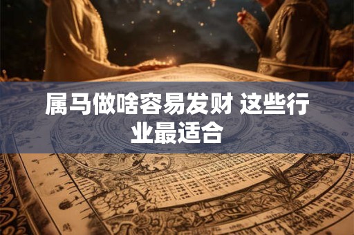 属马和属兔合财吗 财运搭配是否相合