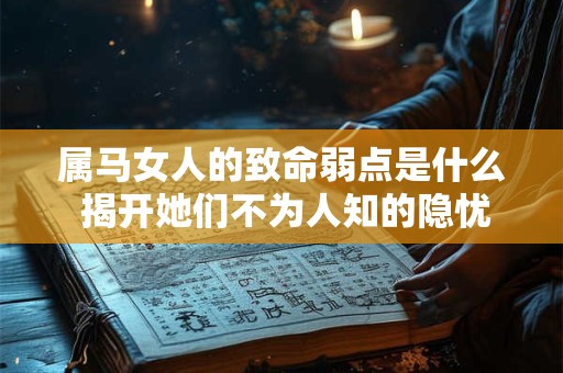 属马女人的致命弱点是什么 揭开她们不为人知的隐忧
