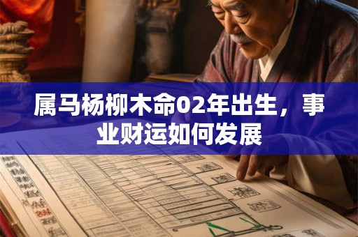 属马杨柳木命02年出生，事业财运如何发展