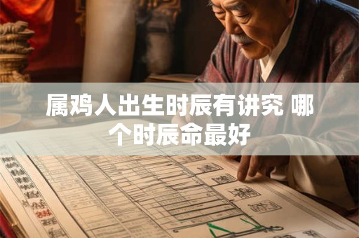 属鸡人出生时辰有讲究 哪个时辰命最好