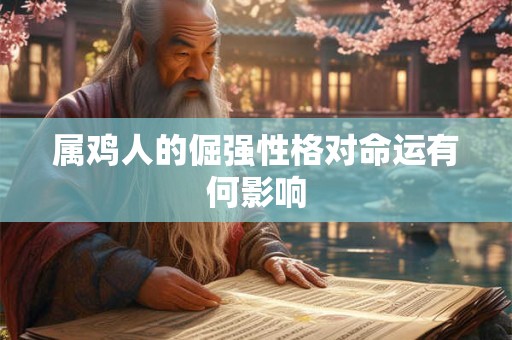 属鸡人的倔强性格对命运有何影响