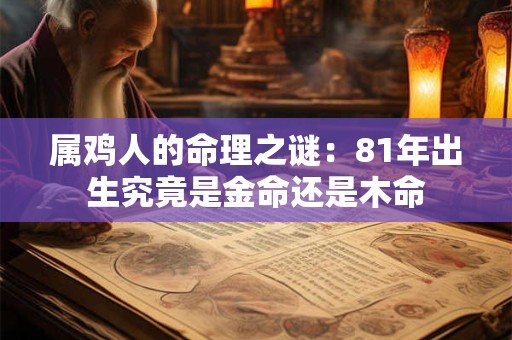 属鸡人的命理之谜：81年出生究竟是金命还是木命